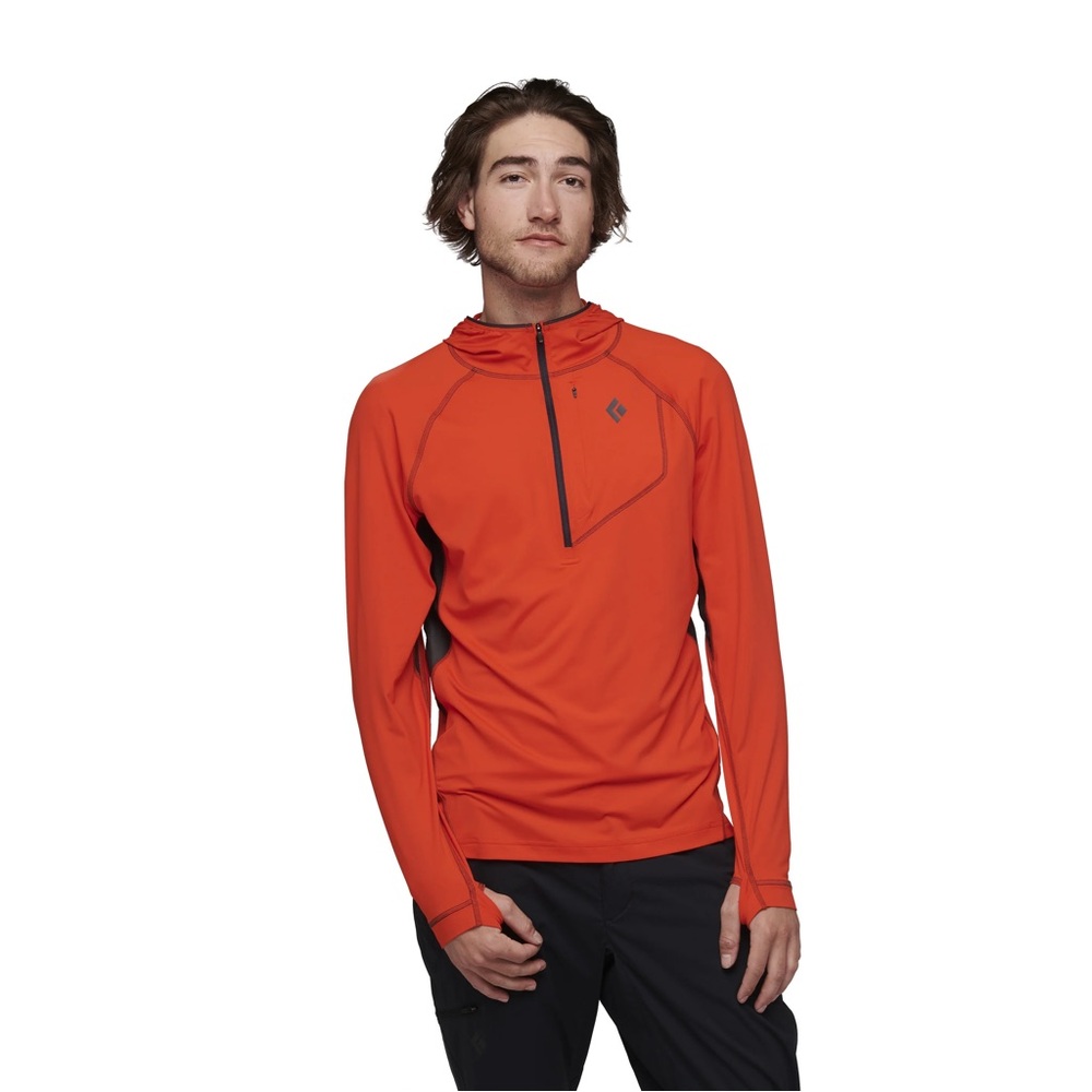 Black Diamond Alpenglow Pro Hoody Sun Protection Shirt ~ FREE SHIP ~ RETAIL $161